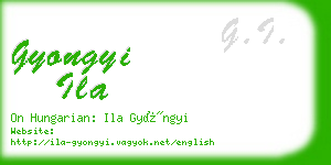 gyongyi ila business card